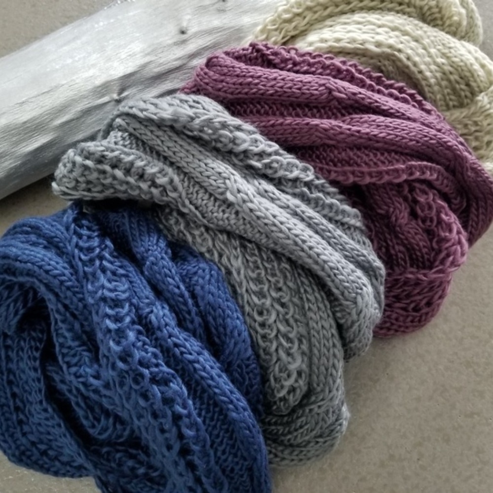 Cream Beige Infinity Scarf - Gift Idea - Picture 4 of 4